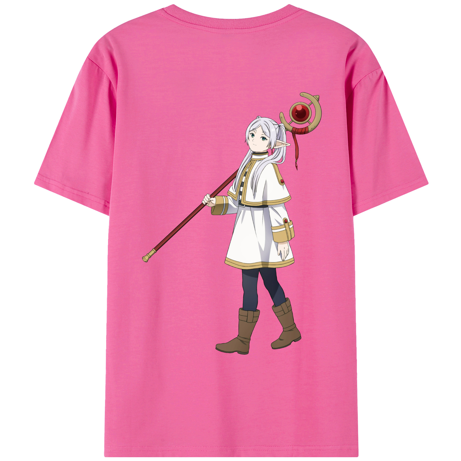 （画像用） 葬送のフリーレン Frieren レディース半袖Tシャツ(バックプリント)